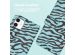 iMoshion Design Bookcase iPhone 11 - Black Blue Stripes