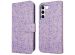 iMoshion Design Bookcase Samsung Galaxy S22 - Purple White Flowers