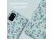 iMoshion Design Bookcase Samsung Galaxy A41 - Blue Flowers