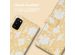 iMoshion Design Bookcase Samsung Galaxy A41 - Yellow Flowers