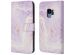 iMoshion Design Bookcase Samsung Galaxy S9 - Purple Marble