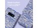 iMoshion Design Bookcase Samsung Galaxy S10e - White Blue Stripes