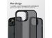 Accezz Rugged Frosted Backcover iPhone 15 Plus - Zwart