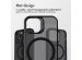 Accezz Rugged Frosted Backcover met MagSafe iPhone 15 Pro - Zwart
