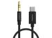 iMoshion AUX kabel - 3,5 mm / Jack audio naar USB-C kabel - Male to USB-C - 1 meter - Zwart