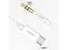iMoshion AUX kabel - 3,5 mm / Jack audio naar USB-C kabel - Male to USB-C - 1 meter - Wit
