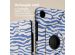iMoshion 360° Draaibare Design Bookcase Samsung Galaxy Tab A9 8.7 inch - White Blue Stripes