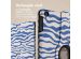 iMoshion 360° Draaibare Design Bookcase iPad 6 (2018) / iPad 5 (2017) / Air 2 (2014) / Air 1 (2013)- White Blue Stripes