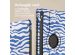iMoshion 360° Draaibare Design Bookcase Samsung Galaxy Tab S9 - White Blue Stripes