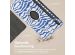 iMoshion 360° Draaibare Design Bookcase Samsung Galaxy Tab S9 Plus - White Blue Stripes
