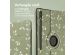 iMoshion 360° Draaibare Design Bookcase Samsung Galaxy Tab S9 Ultra - Green Flowers