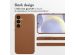 Accezz MagSafe Leather Backcover Samsung Galaxy S24 Plus - Sienna Brown