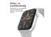 iMoshion Siliconen⁺ bandje Apple Watch Series 1-9 / SE - 38/40/41 mm - Fog - Maat S/M