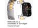iMoshion Stalen bandje Apple Watch Series 1-9 / SE / Ultra (2) - 42/44/45/49 mm - Zilver / Goud