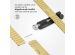 Selencia Stalen schakelband Apple Watch Series 1-9 / SE - 38/40/41 mm - Goud