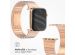 Selencia Stalen schakelband Apple Watch Series 1-9 / SE - 38/40/41 mm - Rosé Goud