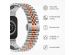 Selencia Jubilee stalen bandje Apple Watch Series 1-9 / SE - 38/40/41 mm - Zilver / Rosé Goud