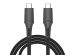 iMoshion USB-C naar USB-C kabel - 100 Watt - 2 meter - Zwart