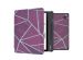 iMoshion Design Slim Hard Case Sleepcover met stand Kobo Libra H2O - Bordeaux Graphic