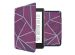 iMoshion Design Slim Hard Case Sleepcover Kobo Nia - Bordeaux Graphic