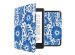 iMoshion Design Slim Hard Case Sleepcover Kobo Nia - Flower Tile