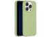 Accezz Liquid Silicone Backcover iPhone 15 Pro - Groen