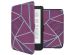 iMoshion Design Slim Hard Case Sleepcover Kobo Clara 2E / Tolino Shine 4 - Bordeaux Graphic