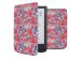 iMoshion Design Slim Hard Case Sleepcover Pocketbook Touch Lux 5 / HD 3 / Basic Lux 4 / Vivlio Lux 5 - Flower Watercolor