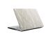 Selencia Fluwelen Cover MacBook Air 13 inch (2022) / Air 13 inch (2024) M3 chip - A2681 / A3113 - Beige