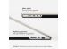 Selencia Geweven Cover MacBook Air 15 inch (2023) / Air 15 inch (2024) M3 chip - A2941 / A3114 - Beige