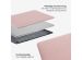 Selencia Geweven Cover MacBook Air 15 inch (2023) / Air 15 inch (2024) M3 chip - A2941 / A3114 - Roze