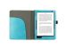 iMoshion Luxe Effen Bookcase Kobo Aura Edition 2- Turquoise