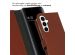 Selencia Echt Lederen Bookcase Samsung Galaxy A55 - Lichtbruin