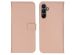 Selencia Echt Lederen Bookcase Samsung Galaxy A15 (5G/4G) - Dusty Pink