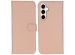 Selencia Echt Lederen Bookcase Samsung Galaxy A55 - Dusty Pink