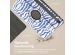 iMoshion 360° Draaibare Design Bookcase Samsung Galaxy Tab S9 FE - White Blue Stripes