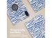 iMoshion 360° Draaibare Design Bookcase Honor Pad X9 - White Blue Stripes