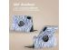iMoshion 360° Draaibare Design Bookcase Honor Pad X9 - White Blue Stripes