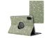 iMoshion 360° Draaibare Design Bookcase Honor Pad X9 - Green Flowers