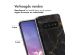 iMoshion Design hoesje Samsung Galaxy S10 - Black Marble
