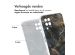iMoshion Design hoesje Samsung Galaxy A12 - Black Marble