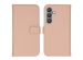Selencia Echt Lederen Bookcase Samsung Galaxy S24 - Dusty Pink