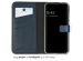 Selencia Echt Lederen Bookcase Samsung Galaxy S24 - Blauw