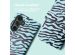 iMoshion Design Bookcase Samsung Galaxy S24 - Black Blue Stripes