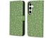 iMoshion Design Bookcase Samsung Galaxy S24 Plus - Green Flowers