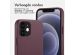 Accezz MagSafe Leather Backcover iPhone 12 (Pro) - Heath Purple