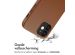 Accezz MagSafe Leather Backcover iPhone 12 (Pro) - Sienna Brown