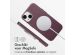 Accezz MagSafe Leather Backcover iPhone 14 - Heath Purple