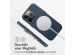 Accezz MagSafe Leather Backcover iPhone 14 Pro - Nightfall Blue