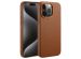 Accezz MagSafe Leather Backcover iPhone 15 Pro Max - Sienna Brown